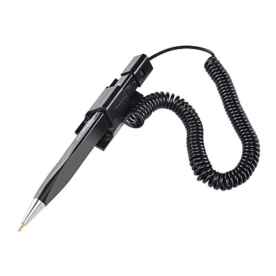 MMF Industries Wedgy Secure Pen With Scabbard Base Black