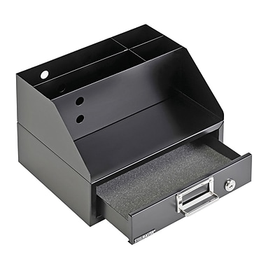 MMF Industries™ Soho Collection™ Docking Station, Black, 4 Compartments