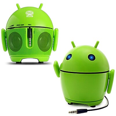 GOgroove Pal Bot Portable Rechargeable Android Speaker with Universal 3.5mm AUX Connection