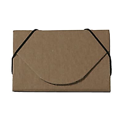 JAM Paper Kraft Ecoboard Business Card Case Natural Brown Recycled Kraft Sold Individually 2500 201