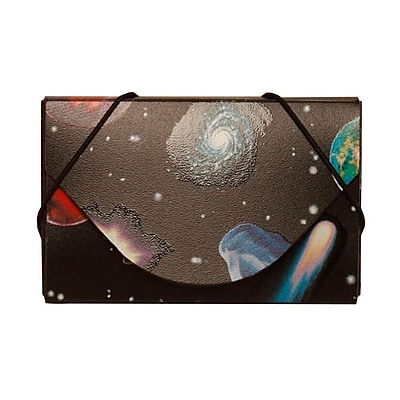JAM Paper Plastic Business Card Case Colorful Space Planets Sold Individually 236618973