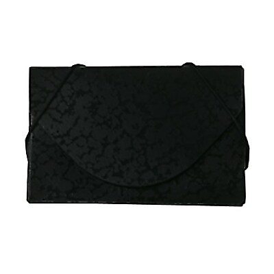 JAM Paper Plastic Business Card Case Black Black Composition Design Sold Individually 2500 539