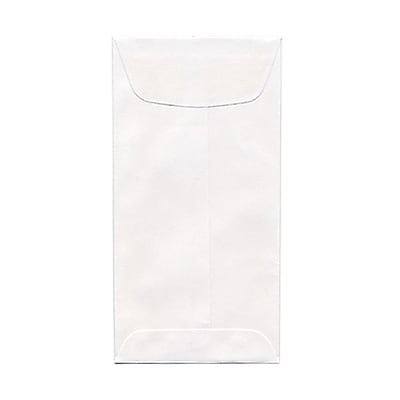 JAM Paper 1 Scarf Open End Policy Envelopes 4 5 8 x 6 3 4 White 25 pack 1623988