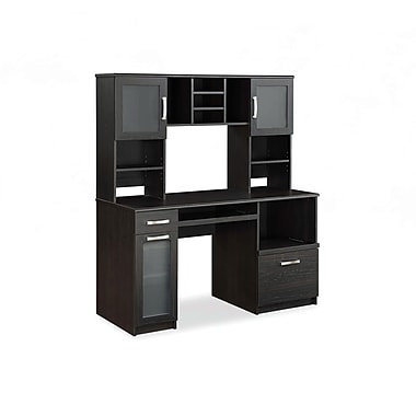 Whalen Greenwich puter Desk & Hutch Espresso