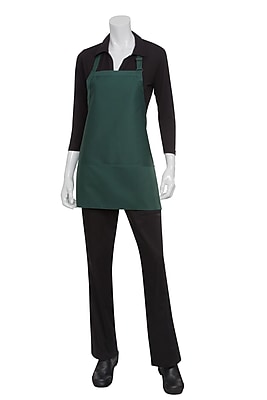 Chef Works Bib Apron With 3 Pockets Black