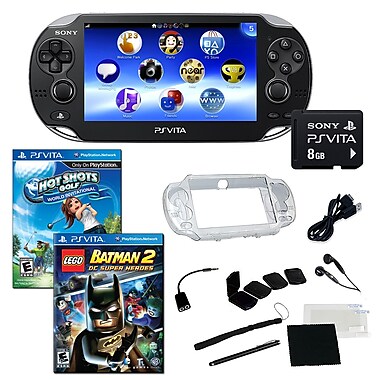 Sony PS Vita Wi-Fi Bundle W/ 2 Games, Memory Card, and Accessories, Hot Shots Golf and Batman 2Sorry, this item is currently out of stock.