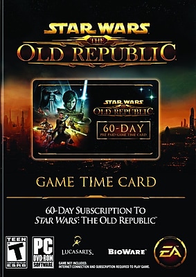 Electronic Arts 19796 Star Wars The Old Republic Prepaid Time Card Game Role Playing PC