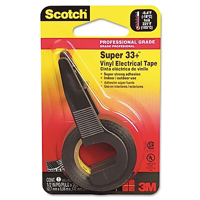 Scotch Super 33 Vinyl Electrical Tape Black