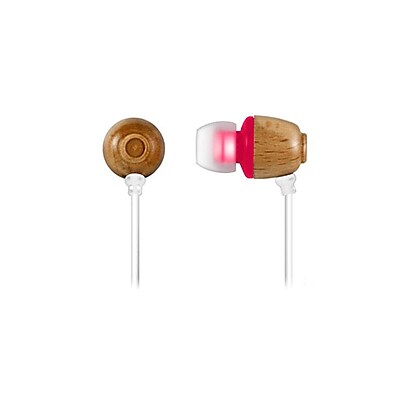 Zenex EP5500 Wooden Chamber Acoustic In Ear Headphones Pink