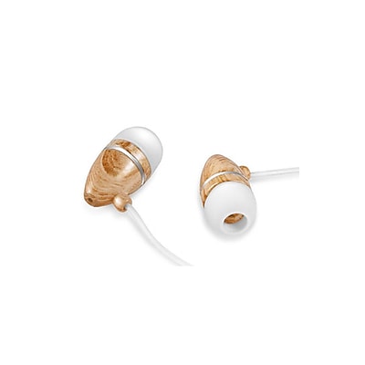 Zenex EP5437 Graphic Collection Wood In Ear Headphones White