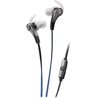Audio Technica SonicFuel In Ear Headphone With In Line Mic and Control Silver
