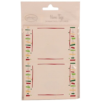 JAM Paper Name Tag Gift Label Stickers 2.25 x 3.5 Fiesta 24 pack 249824361