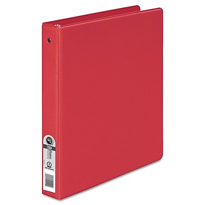 Wilson Jones 1 Inch Round Ring Nonview Binder Red