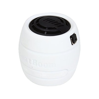 MicroNet BeatBoom 3000 Portable Wireless Bluetooth Speaker With Built in Speakerphone White Black