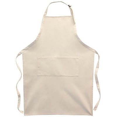 Twill Large Adult 2 Pocket Apron 25 X 35 Natural