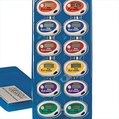 Spectrum Step Pedometers Set 12 Pack