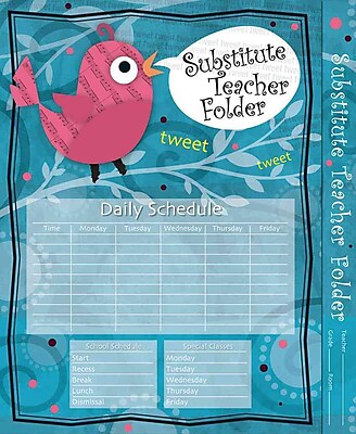 Substitute Teacher Folder Song Bird 2013 Wallet