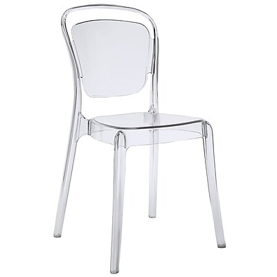 Modway Entreat Polycarbonate Plastic Dining Side Chair Clear