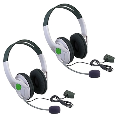 Insten 386195 2 Piece Game Headset Bundle For Xbox 360