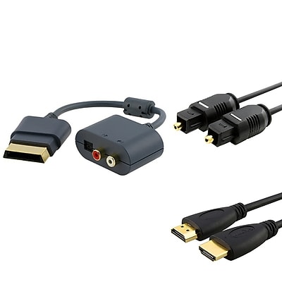 Insten 384190 3 Piece Game Cable Bundle For Xbox 360