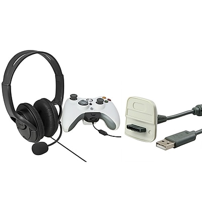 Insten 1034918 2 Piece Game Cable Bundle For Xbox 360