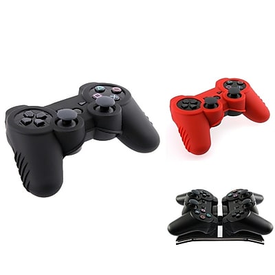 Insten 240627 3 Piece Game Case Bundle For Sony PS3 Controller