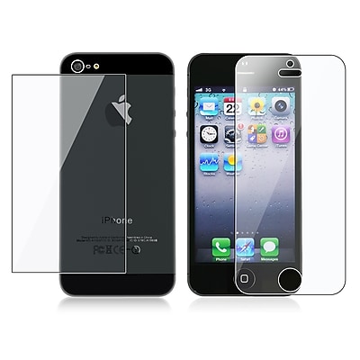 Insten Front Back Reusable Screen Protector For Apple iPhone 5 5S Clear