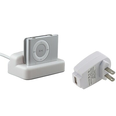 Insten 323471 iPod Case for Apple iPod Shuffle 2nd Gen White
