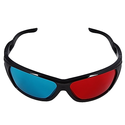 Insten 3D Glasses With Frame, Red\/Blue