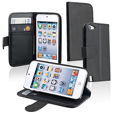 Insten DAPPTOU5LC17 Synthetic Leather Case for Apple iPod Touch 5th Gen Black