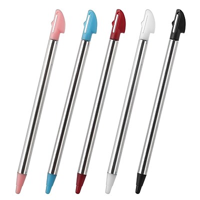 Insten 5 Piece Retractable Stylus For Nintendo 3DS XL