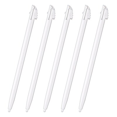 Insten 5 Piece Stylus For Nintendo 3DS XL White