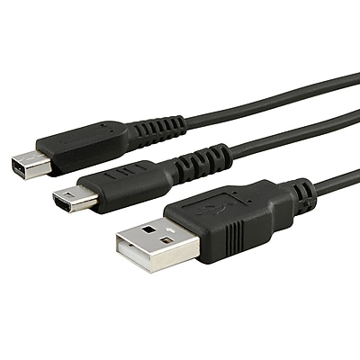 Insten GNINDSIXCAB3 47 USB Charging Cable For Nintendo DSi DS Lite Black