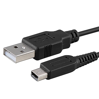 Insten GNINDSIXCAB4 4 USB Charging Cable For Nintendo DSi 3DS Black