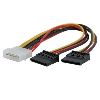 Insten 4 Pin Molex Connecter To 2 SATA Power Splitter Cable