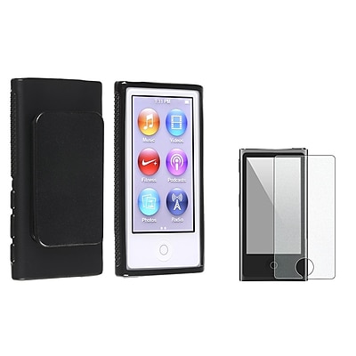 Insten 954429 2 Piece Case Bundle for Apple iPod Nano 7th Gen Black