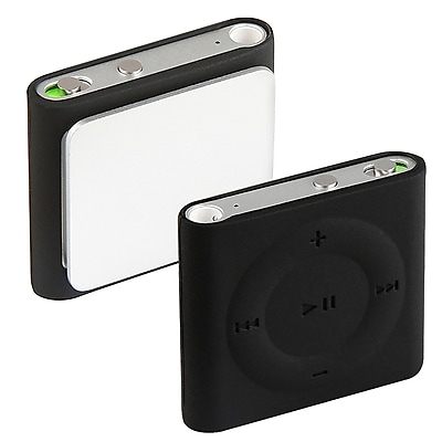 Insten DAPPSHUFSC08 Silicone Skin Case for Apple iPod Shuffle 4th Gen Black