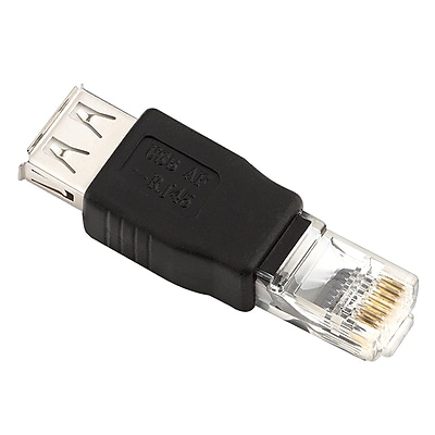 Insten POTHRJ45AD02 USB Type A to RJ45 Ethernet Adapter Black