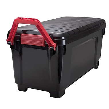 wheels tote staples gal plastic wheeled iris stockpile