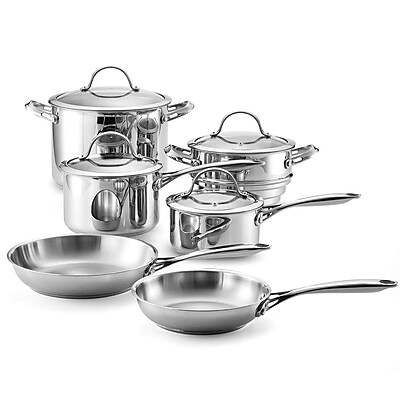 Cooks Standard Stainless Steel 10-Piece Cookware Set I
