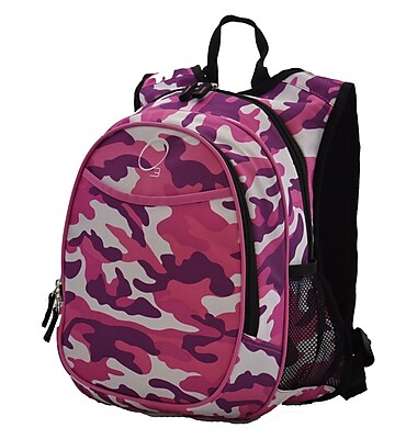 Obersee Kids All in One Pre-School Cooler Backpack; Pink Camo