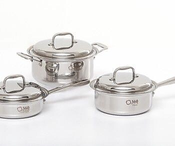 360 Cookware 3 Piece Cookware Set