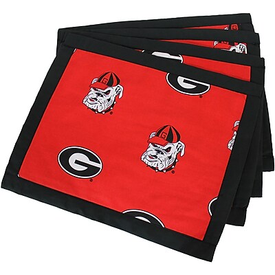 College Covers Border Placemat Set of 4 ; Georgia