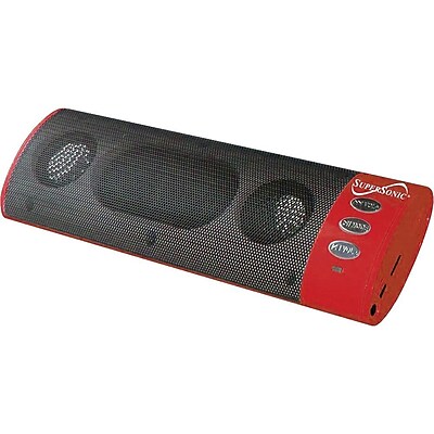 Supersonic SC 1319 2.0 6 W Portable MP3 Speaker With USB and FM Radio Black