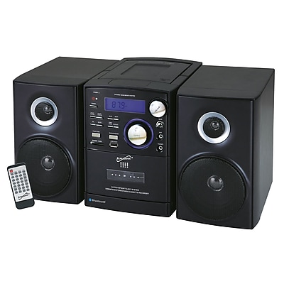 Supersonic SC 807 Portable Audio System With MP3 CD Player Cassette Recorder and Am FM Radio