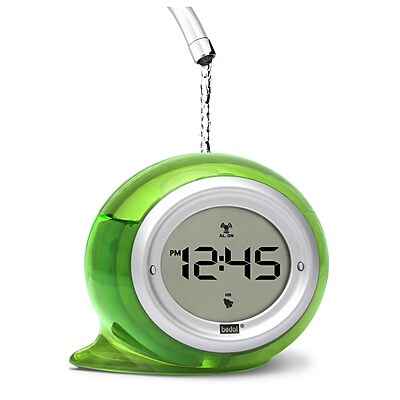 Bedol Water Clock Squirt Water Alarm Clock; Kiwi Green