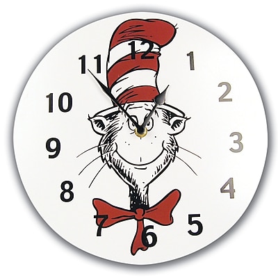 Trend Lab Dr. Seuss Cat in the Hat 11 Wall Clock