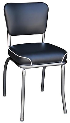 Richardson Seating Retro Home Side Chair; Black