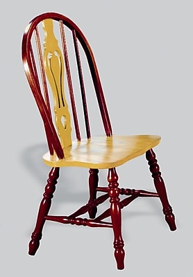 Sunset Trading Sunset Selections Keyhole Back Side Chair Set of 2 ; Nutmeg Rich Honey Light Oak