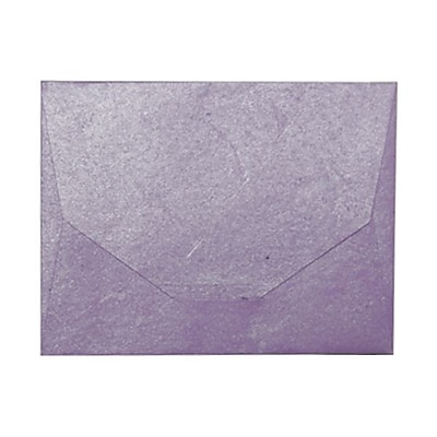 JAM Paper 10 x 13 Booklet Handmade Envelopes Purple Recycled Sold Individually 5964496
